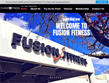 Tablet Screenshot of fusionfitness.biz